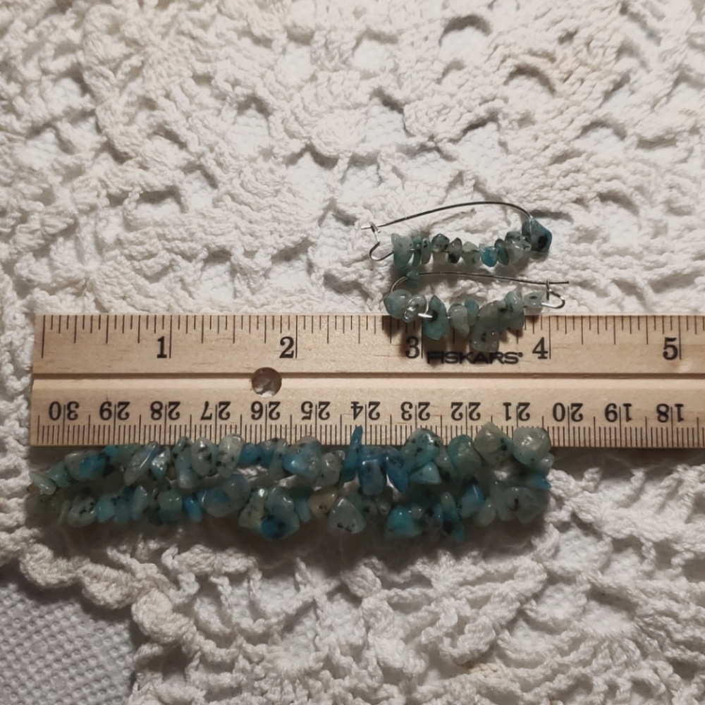 8 inch stretch Bracelet and earrings